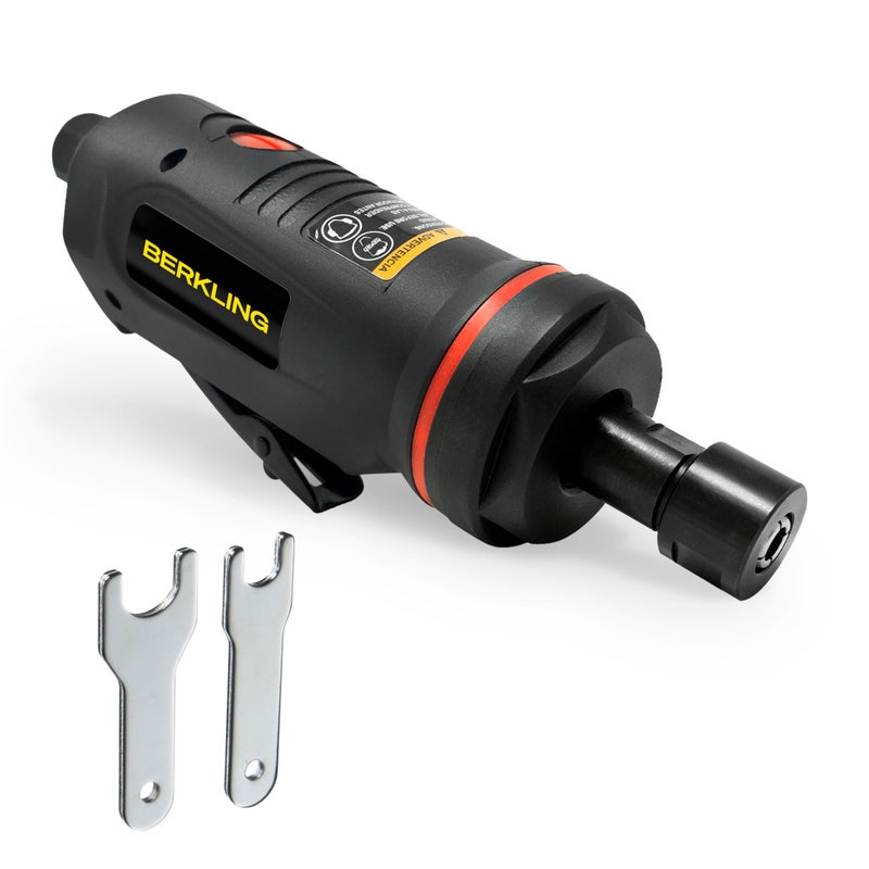 Berkling Tools 1/4" Air Die Grinder Professional Grade Heavy Duty with Variable Speed Control (Straight, Standard) - Image 1